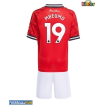 Manchester United Bryan Mbeumo #19 Heimtrikotsatz Kinder 2025-26 Kurzarm (+ Kurze Hosen)